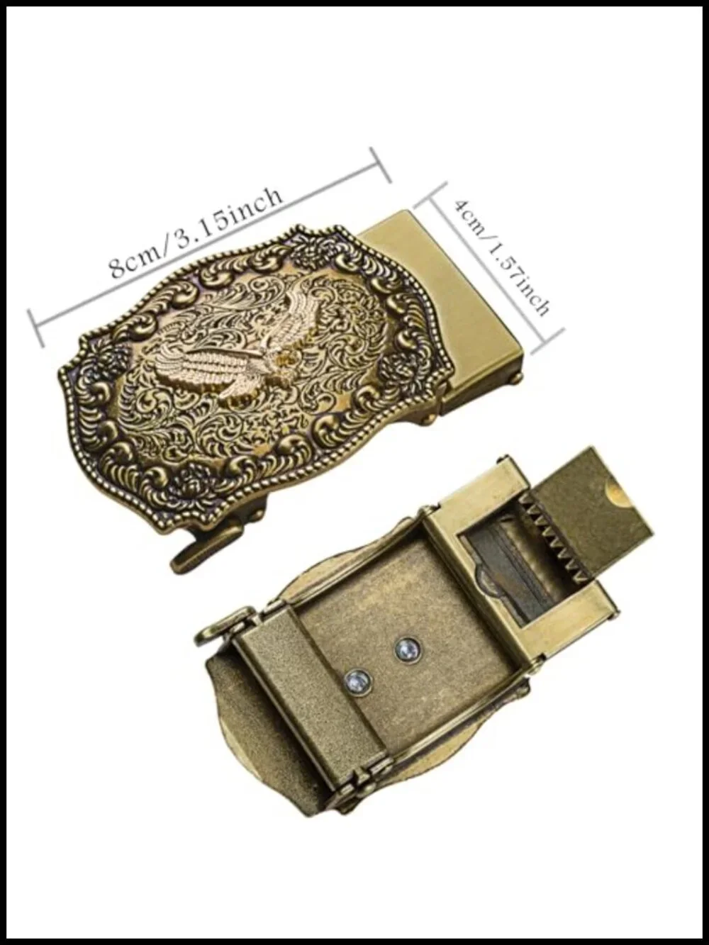 Men's Ratchet Leather Sliding Buckle Dress Belt - No Color